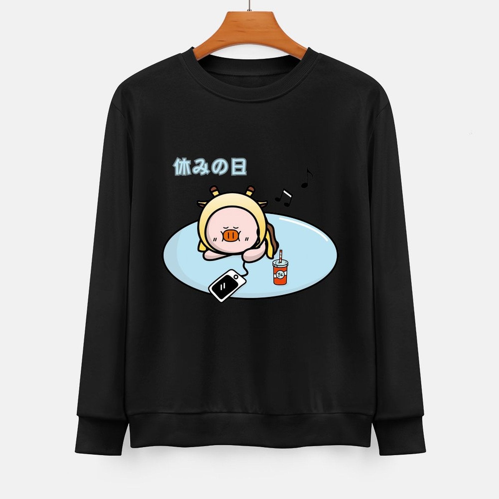 Front Patterned Long Sleeve TopBold AllSeason
